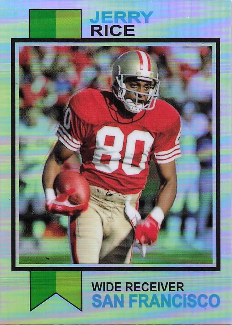 2023 Topps Composite #1973-24 Jerry Rice 1973 Topps Football Refractor