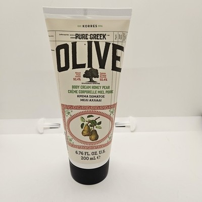 Korres Pure Greek Olive Body Cream Honey Pear 6.76 oz 200mL Moisturizing