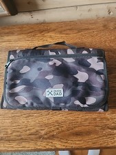 Dude Dad Portable Diaper Changing Pad Bag Pillow Pockets Camouflage