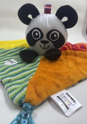 Lamaze Panda Bear Security Blanket Baby Blankie Rattle High Contrast Sensory Toy