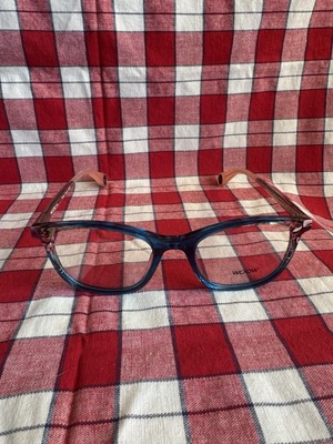 NEW WOOW OPTICAL LOOP IN' 2 COL 0287 BLUE PINK AUTHENTIC EYEGLASSES 49-18