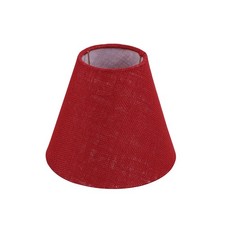 Carmine Red Hardback Empire UNO Lamp Shade 4" Top x 8" Bottom x 7" Height