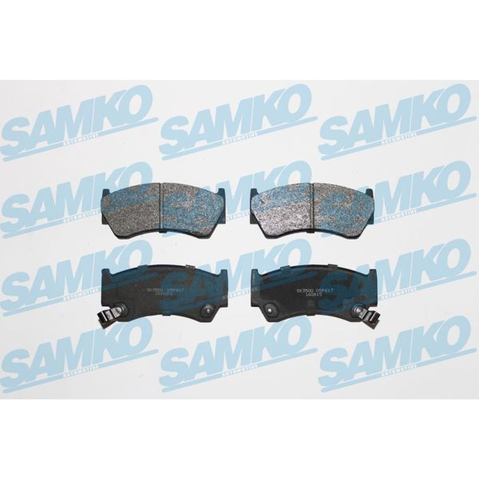 1x ORIGINAL® SAMKO Bremsbelagsatz, Scheibenbremse Vorne für Nissan ALMERA I