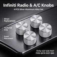 Set Dashboard Ac Radio Switch Knob Fit For Infiniti G37 Fx37 Fx50 Qx70 Ex37 Q60