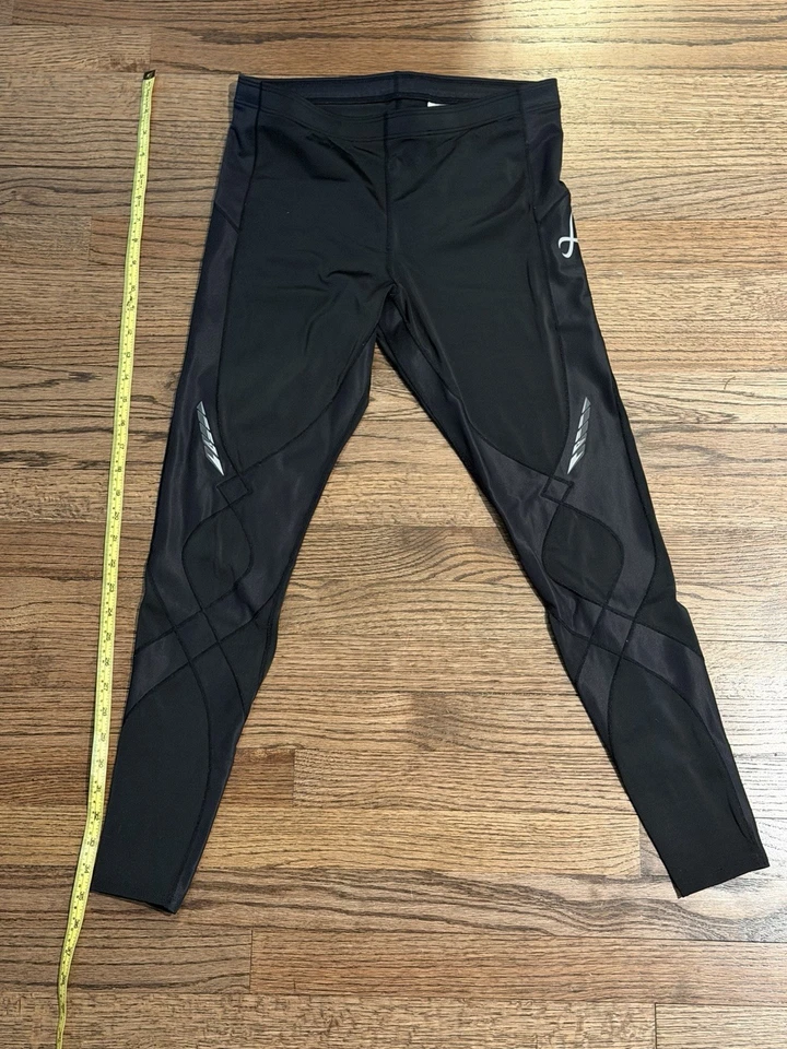 Medias de compresión CW-X negras StabilyX soporte articular para hombre L #225809A núcleo rodillas Foto 3 de 4