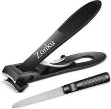 Toenail Clippers for Seniors Thick Nails,Ultra Wide Jaw Angled Head for Large To