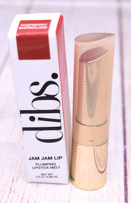 Dibs. JAM JAM LIP Plumping Lipstick Melt Raspberry Marmalade 0.08 Oz. NEW NIB