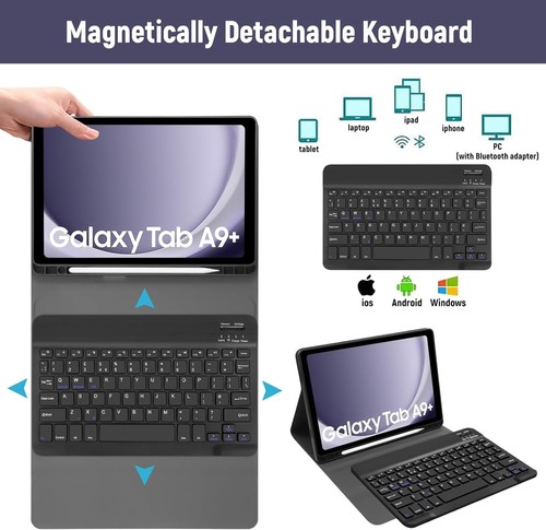 Keyboards for Samsung Tab A9 Plus SM-X216 X210 11 Inch 2023 Magnetic Tablet Cove - 第 5/9 張圖片