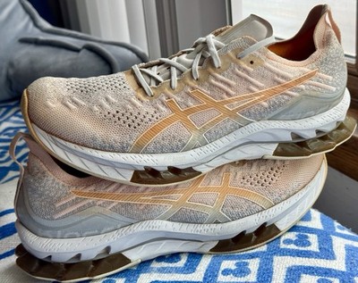 Size 11 Men - ASICS Kinsei Blast White Orange . Cleaned