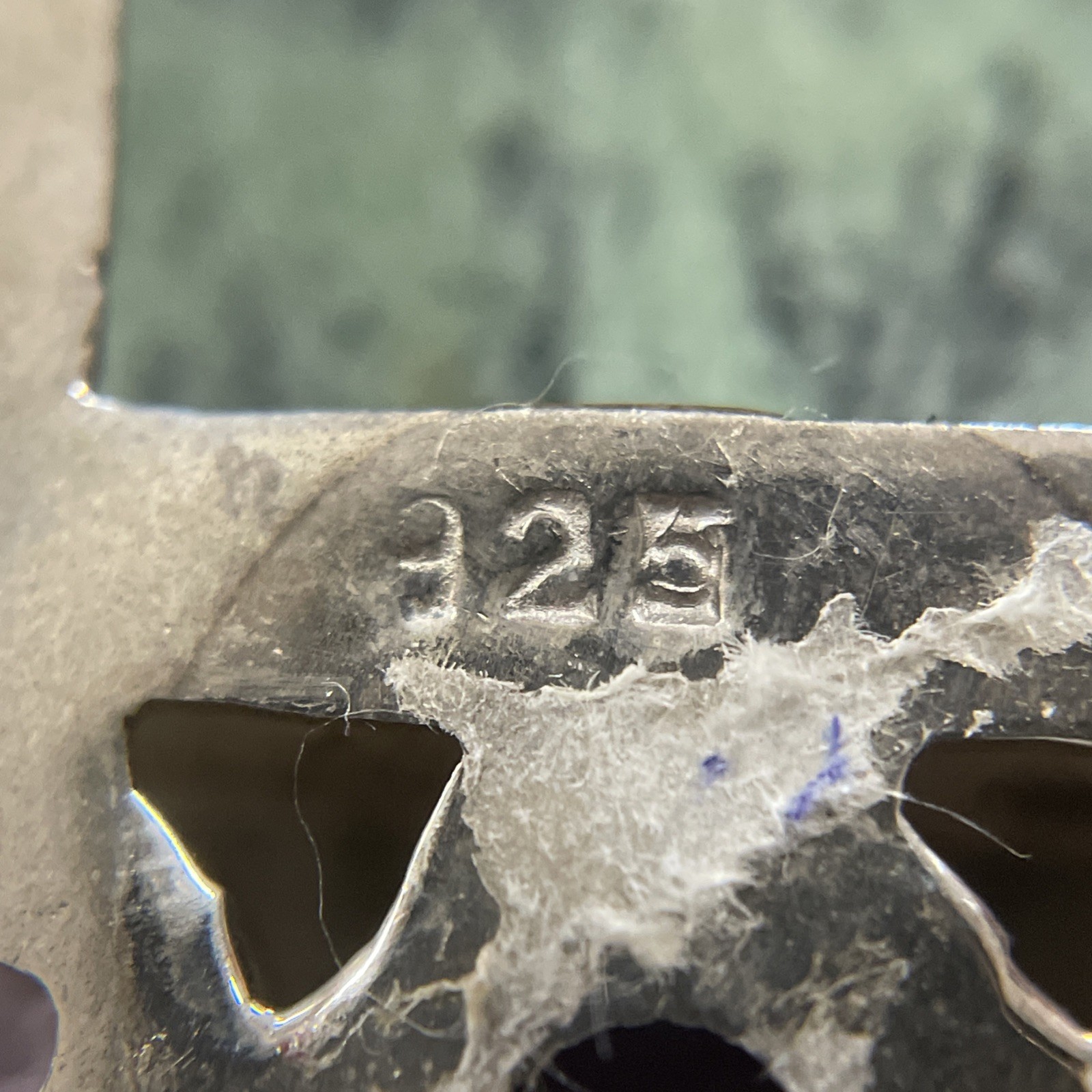 Sterling Silver 925 Square Ruby Zoisite Stone & M… - image 4