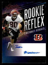2017 PANINI ABSOLUTE JOSH MALONE RR-JML NRMT RC REFLEX SIG AUTOGRAPH BENGALS