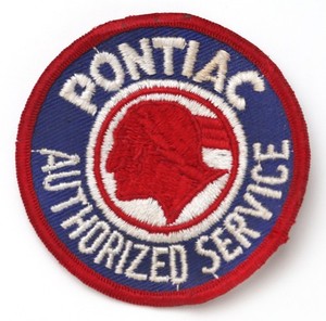 Vintage Pontiac Authorized Service Uniform Patch Red Indian