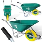 110L Heavy Duty Wheelbarrow Puncture Proof Solid Tyre Builders Garden Equestrian