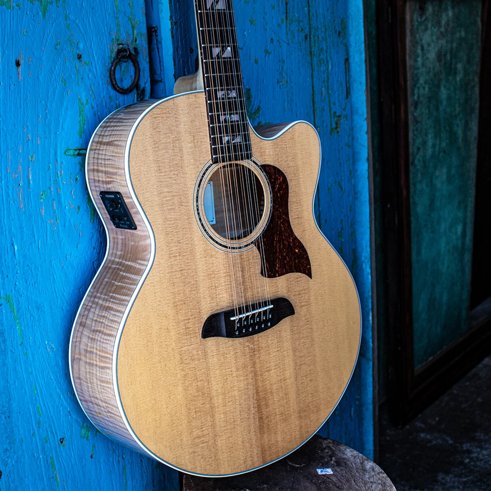 Sawtooth Solid Spruce Top Jumbo Cutaway 12 String Acoustic Electric Guitar - Image 4 of 4