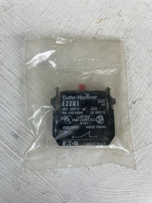 Eaton Cutler Hammer E22B1 Contact Block 6A 110/120V