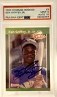 1989 DONRUSS THE ROOKIES KEN GRIFFEY JR. RC #3 AUTO PSA 9 AUTO/DNA 10 RARE CARD!