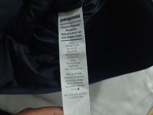 Patagonia Jacket Boys Double Extra Large Blue Reversible Ready Freedy Hoody - Picture 8 of 11
