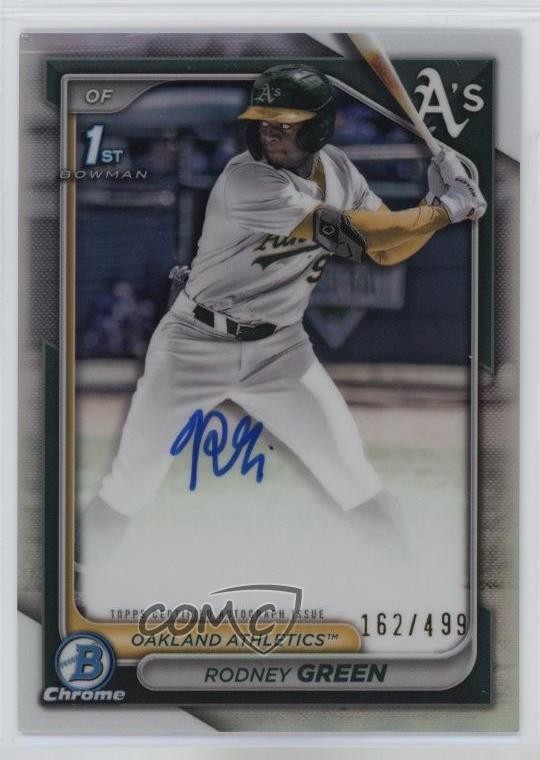 2024 Bowman Draft Chrome Prospect Refractor 162/499 Rodney Green #CPA-RG Auto