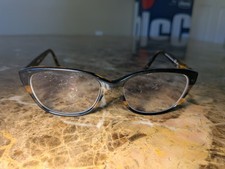 Coach Eyeglasses Frames HC6103 5443 Black Tort Gltr Varsity Stripe 52-16-140