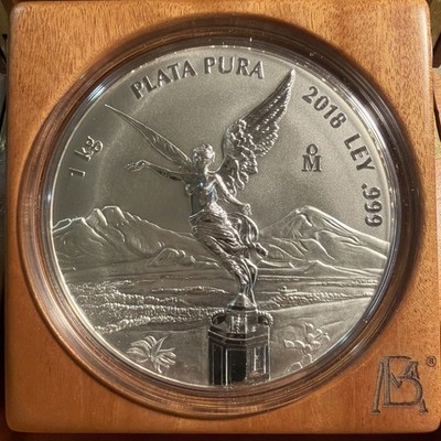 2018 Reverse Proof 1 Kilo Libertad .999 Silver Limited 1000