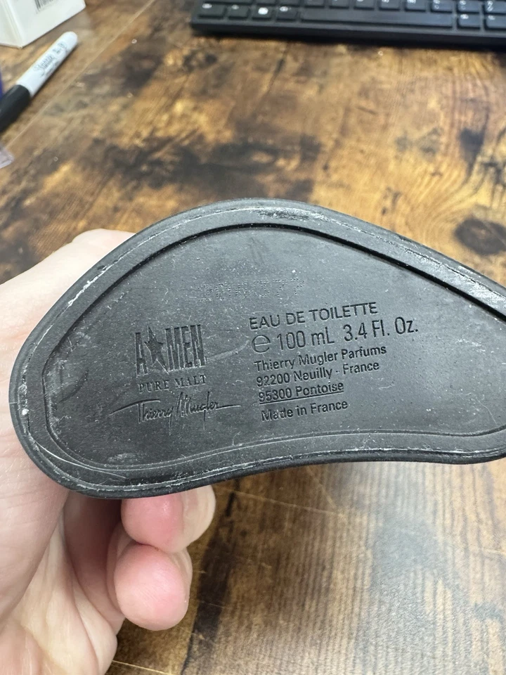 Angel Men Pure Malt Thierry Mugler EDT para hombres spray 3,4 oz TSTR DESCONTINUADO Foto 3 de 3