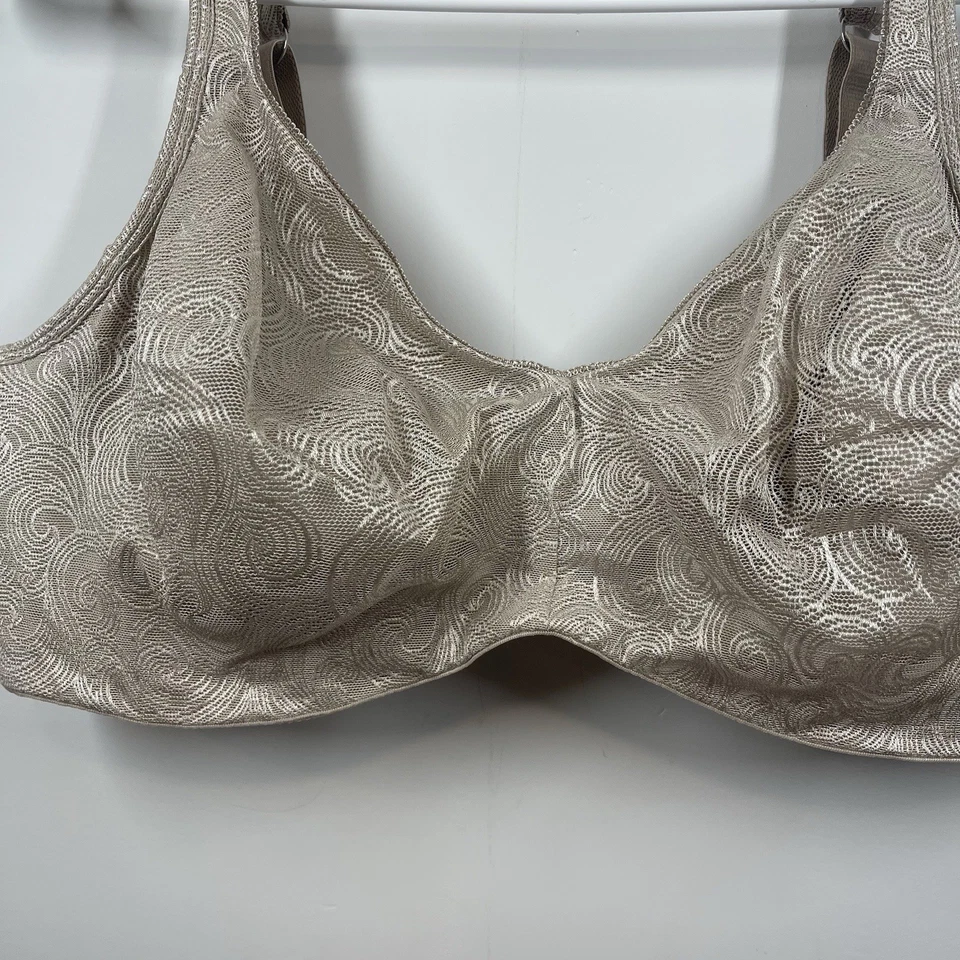 Playtex Secrets Undercover Slimming Underwire Bra 40D Beige Lace Adjustable 4T88 - Image 3 of 4