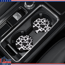 4 Pack Car Coasters, 2.75inch Cow Print Car Cup Holder Coasters for Cars, Neopre