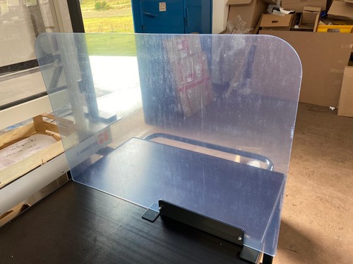 Trennwand Tischaufsteller Plexiglas Acryl Niesschutz Virenschutz Fixierbar  - Bild 2 von 7