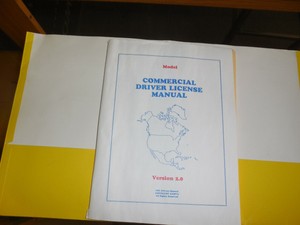 COMMERCIAL DRIVER'S LICENSE DRIVER'S MANUAL -- version 2.0 | eBay