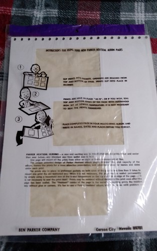 Ben Parker Photo Heatseal Embossed Page 30 Print capacity Size 3.5x5 - Picture 2 of 2