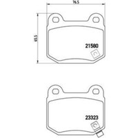 Brembo Bremsbelagsatz Scheibenbremse Hinten FüR Subaru Forester 2.0 D AWD WRX