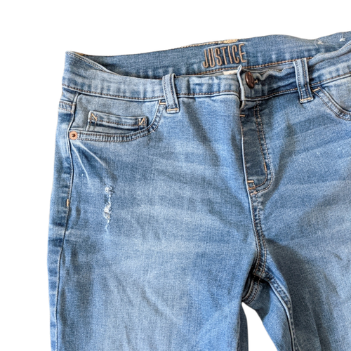 JUSTICE 14 PLUS Distressed Stretchy Mid-Rise Denim Jeggings Jeans - Bild 5 von 9