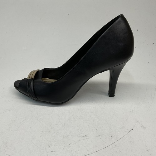 Womans DexFlex Black Open Toe Heels size 7 1/2 - Picture 5 of 14