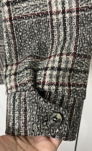 A Robert Lewis Idea 1970 Vintage Herringbone Wool Suede Trim Jacket Men’s Sz 42 - Picture 10 of 17