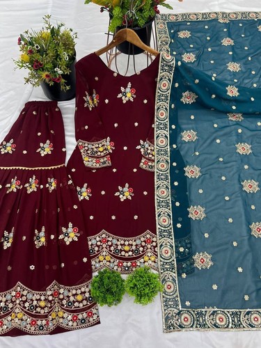 Pakistani Dress Salwar Kameez Ready To Wear Indian Suits Wedding Party Bollywood - Picture 2 of 5