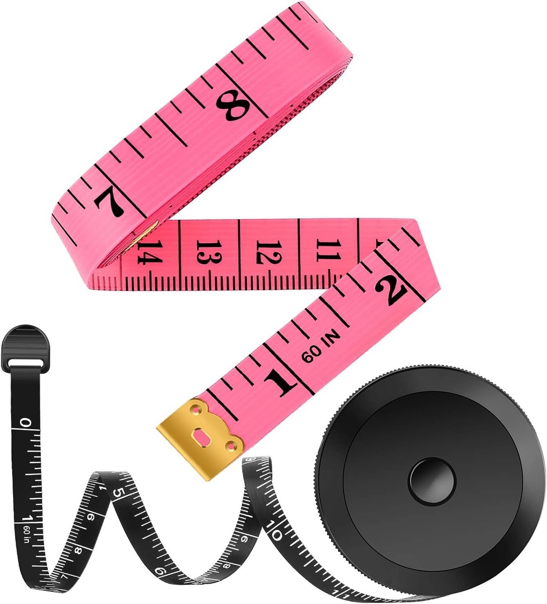 Automatic Telescopic Tape Measure, 4 Pack Body Measure Tape 60 Inch (150cm), Sel