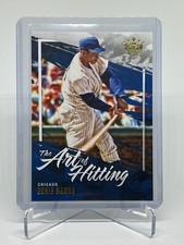 2022 Panini Diamond Kings Ernie Banks #AH-1 The Art of Hitting Chicago Cubs