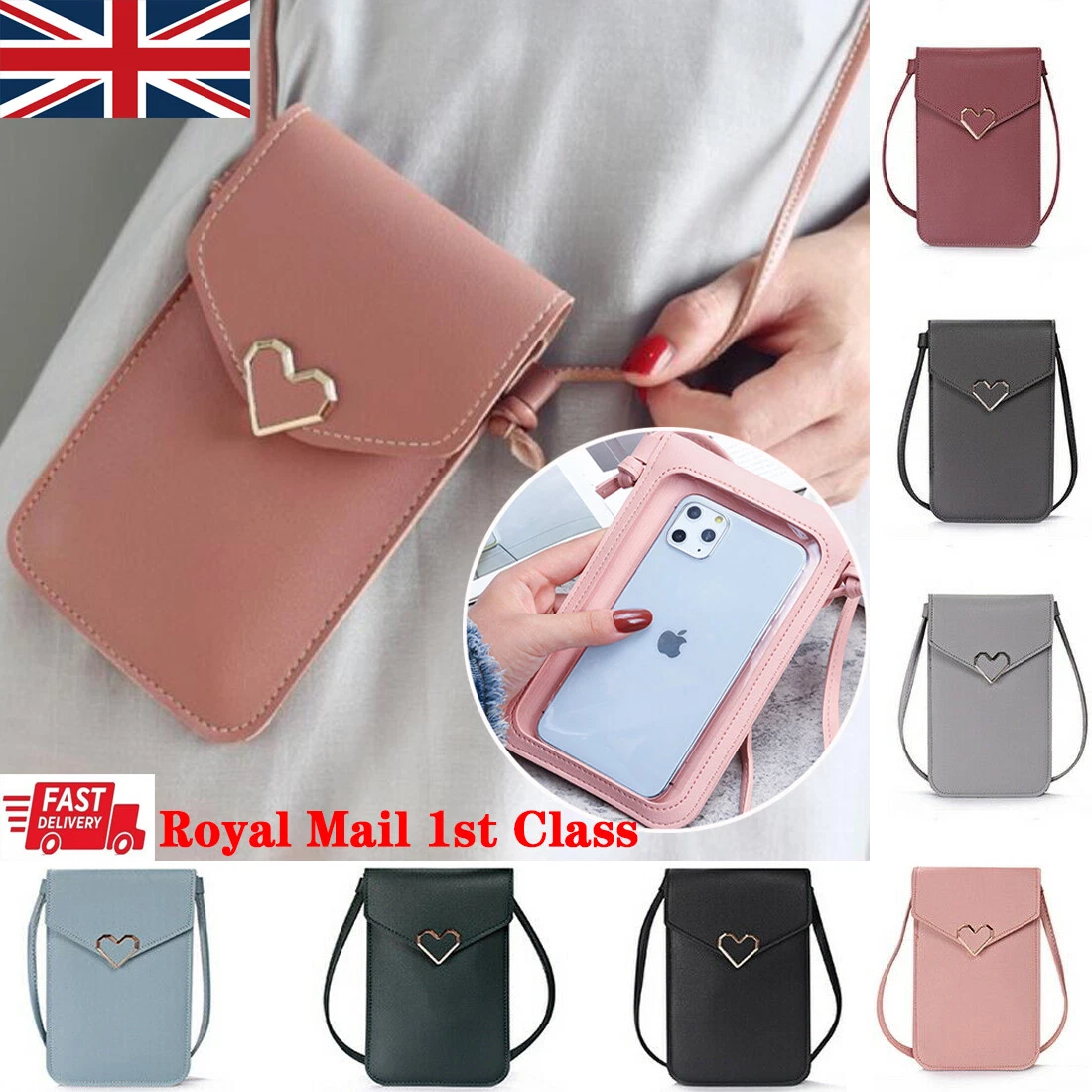 Women's Wallet Large Capacity Mobile Phone Bag, Card Slot Adjustable  Shoulder Strap Purse Smartphone Metal Leather Shoulder Handbag Ladies Bag |  Handbag straps, Smartphone wallet, Phone purse