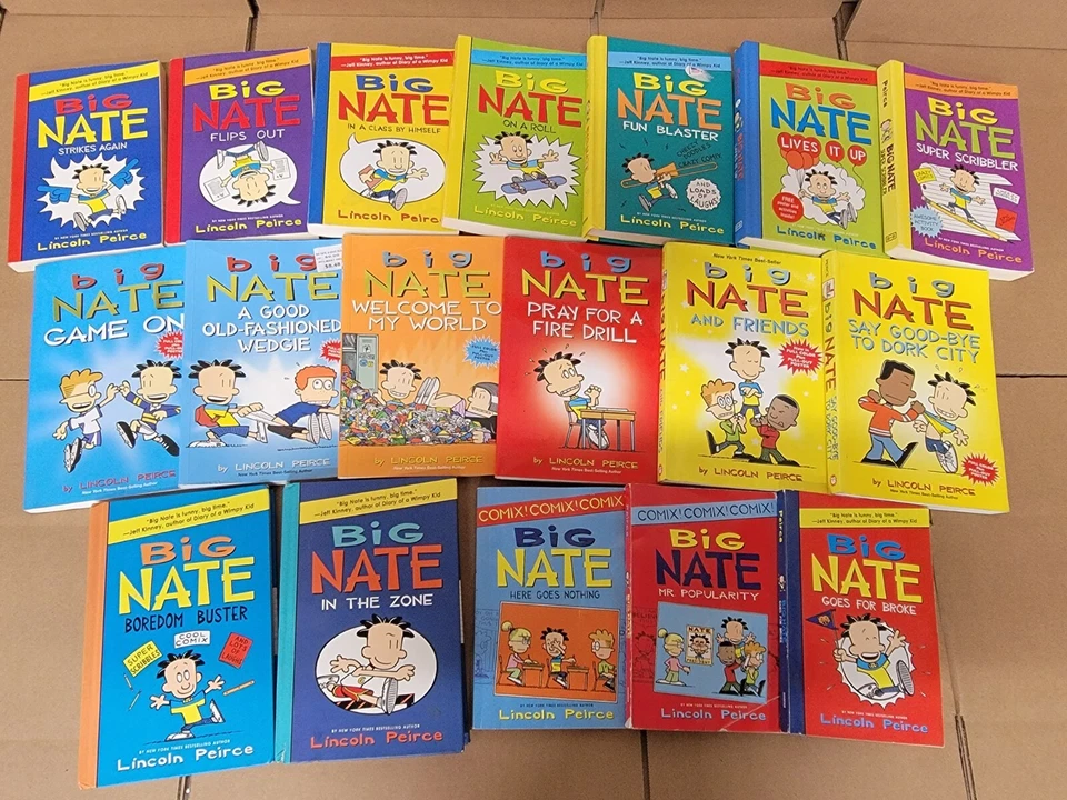 Lot of 5 Big Nate Paperback/Hardcover Books by Lincoln Pierce - Random Mix - Image 2 of 4