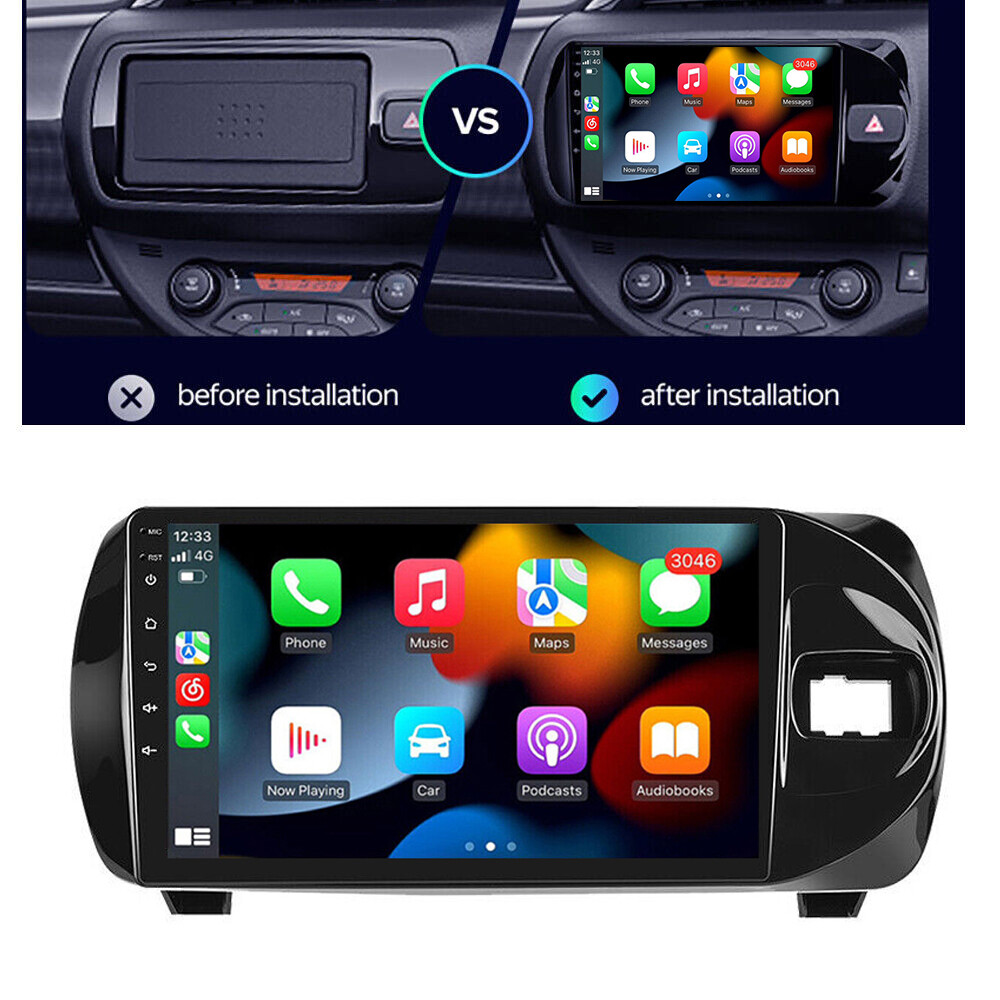 For Toyota Vitz 2014-2019 Android 13 Car Stereo Radio Gps Navi