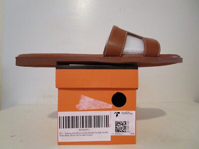 Stratuxx Kaze Womens Single Strap Slide Sandals Brown Size 10