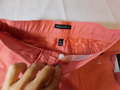 Counterparts Shorts Size 6P Petite women's Slims Your Tummy Coral NWT NEW - Picture 3 of 4
