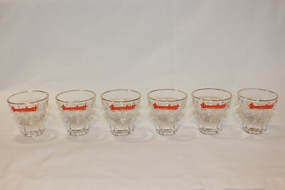 NEW DOORNKAAT CRYSTAL GLASS SHOT GLASS GERMANY VINTAGE COLLECTABLE SET OF 6 
