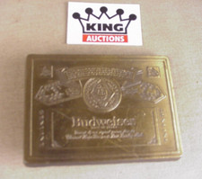 Vintage Men's Metal Belt Buckle Budweiser Beer brewery advertising promo