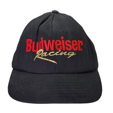 Budweiser Racing Snapback Hat Stylemaster Vintage Made In USA