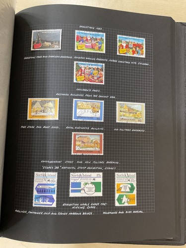 Norfolk Island stamps, large collection, may sets in loose leaf album #z775 - 第 11/23 張圖片
