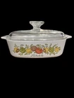 Corning Ware Spice of Life A-1-B L'Echalote Corelle 1 Qt Casserole W/Lid VTG