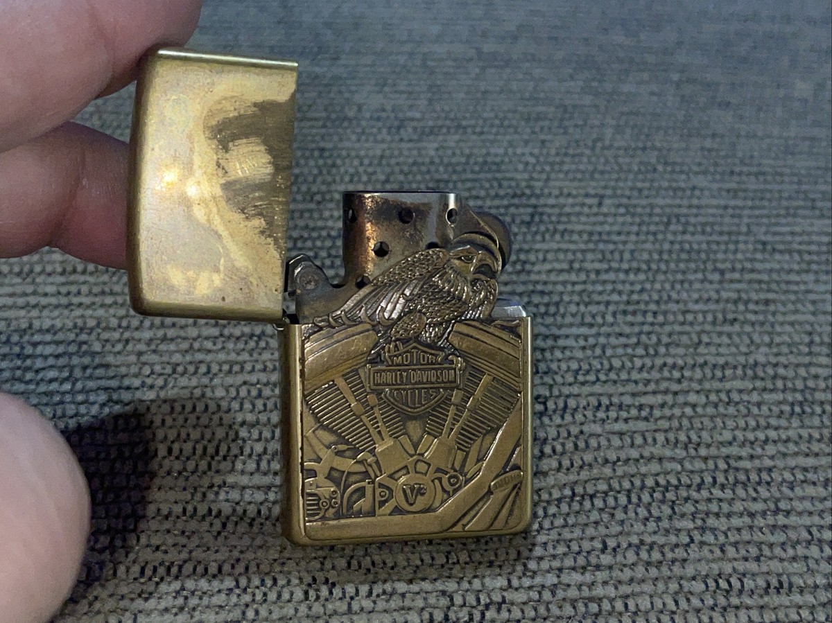 ハーレーダビットソン　zippo 2000 VINTAGE ZIPPO 2000 J-XVI HARLEY DAVIDSON CHROME FLIP TOP