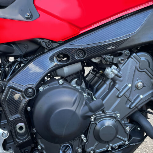 Adesivi 3D Protezione Moto compatibili con Yamaha Tracer 9 2023 2022 Paratelaio - Afbeelding 1 van 5