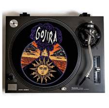 GOJIRA Turntable Slipmat for Vinyl Records 12" DJ Slip Mat prog metal vinyls